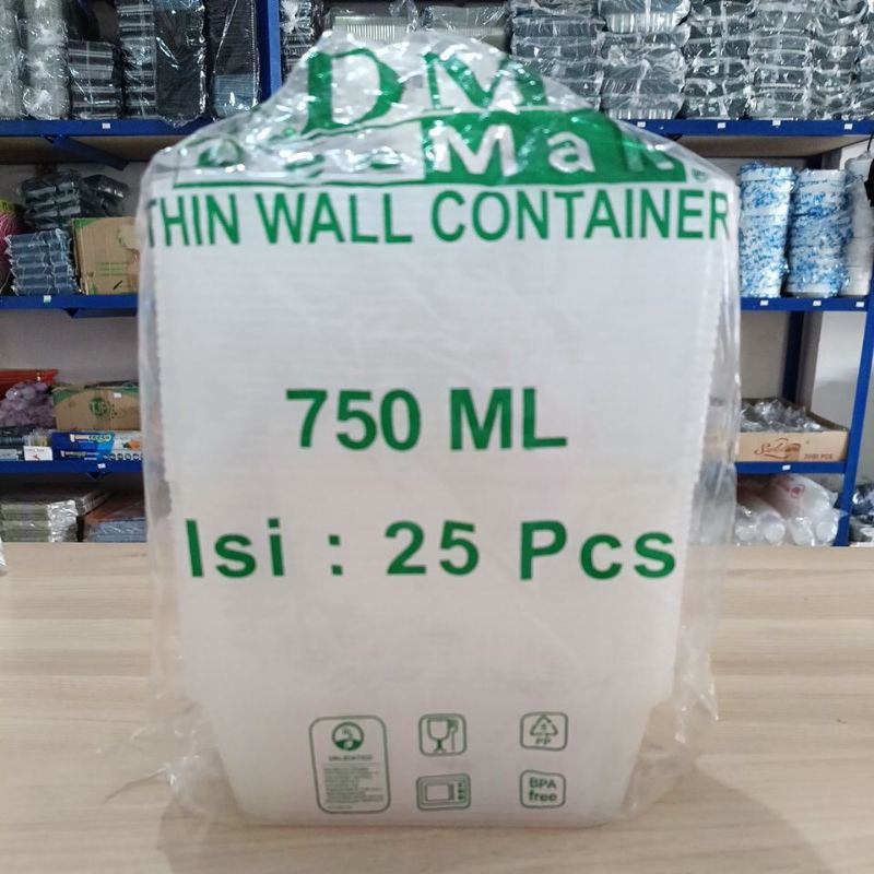 Thinwall dm 750ml Rectangle