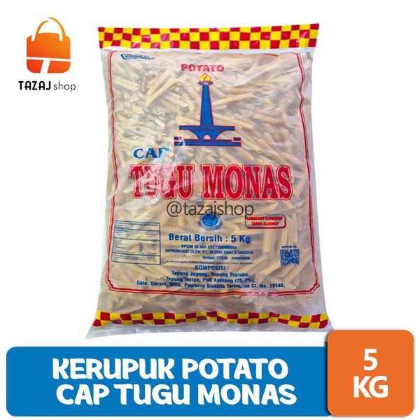 

Kerupuk Potato 5 Kg Cap Tugu Monas - Kerupuk Mentah