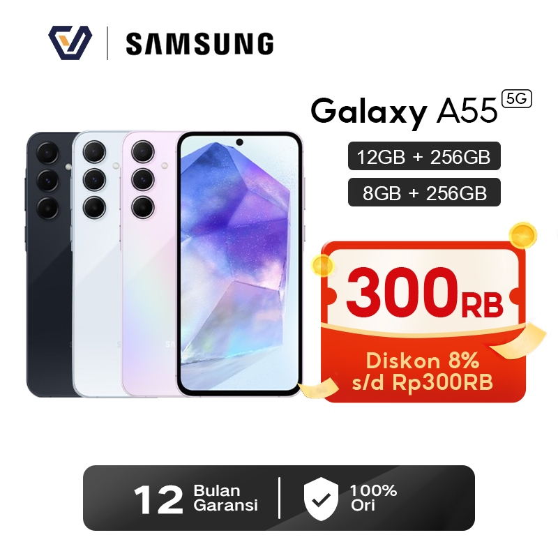 Official Samsung Galaxy A55 5G 8+256GB/12+256GB 6.6 Inchs 120Hz 5,000mAh Bluetooth v5.3