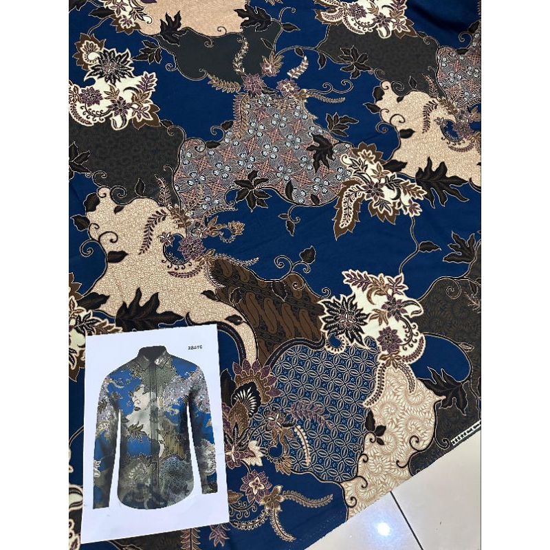 bahan batik lembut katun pria | batik emerald | bahan batik pria