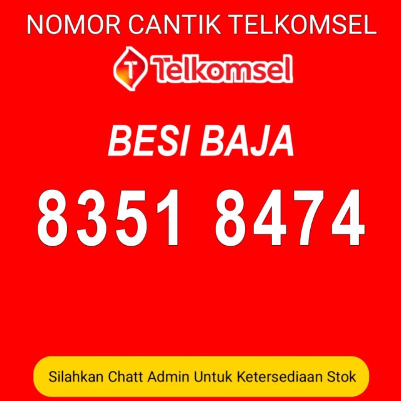 nomor cantik simpati 4g cocok untuk usaha seri 8474 8351