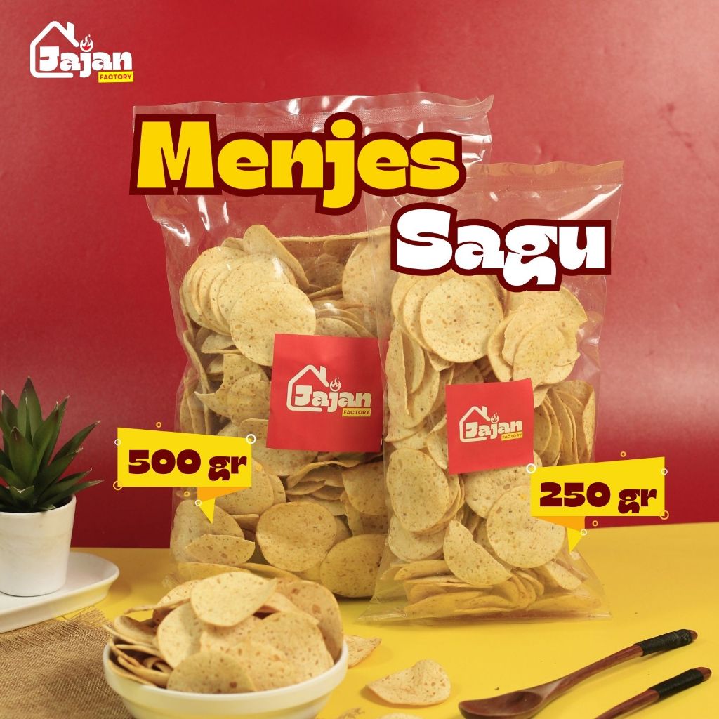 

Jajan Factory - Menjes Sagu 250gr / 500gr Snack Kiloan Krispy Camilan Kriuk Cemilan Gurih Renyah
