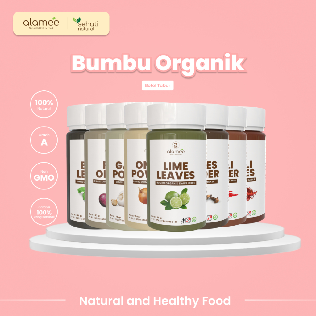 

ALAMEE Bumbu Dapur Bubuk Lengkap Lada Hitam Seasoning Powder Organik Praktis Pakai