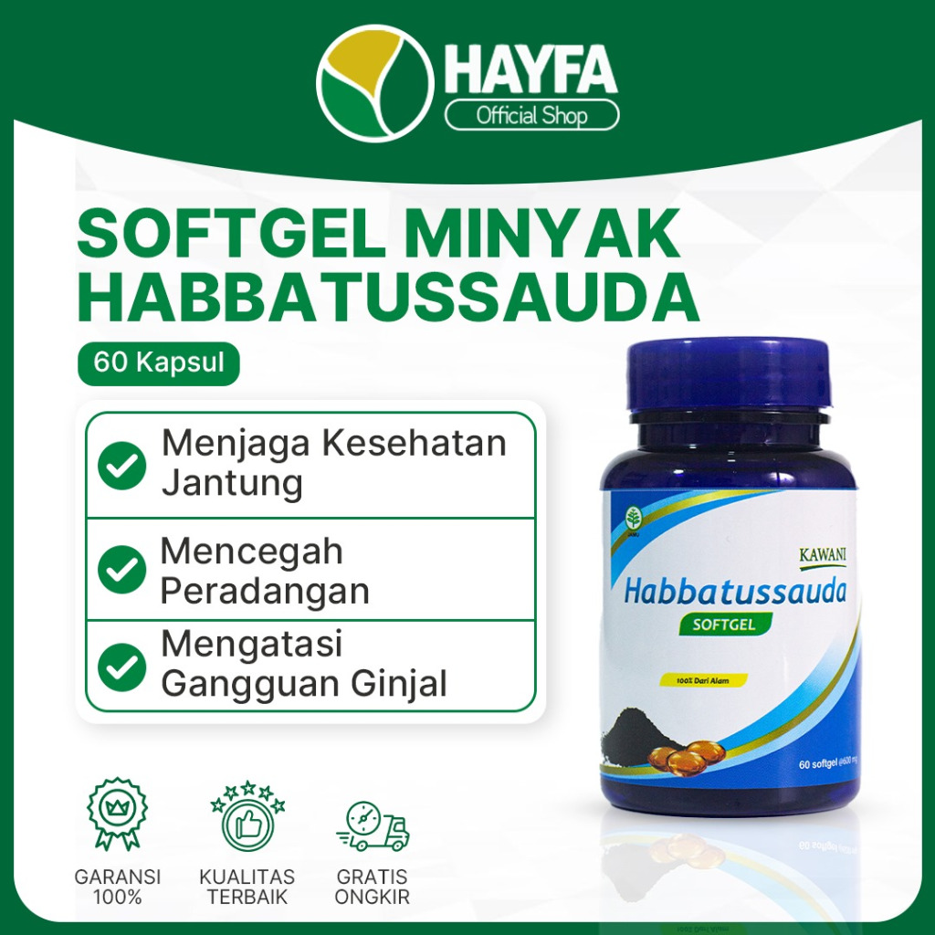 

Softgel Habbatussauda 100% Asli Ringankan Gejala PMS