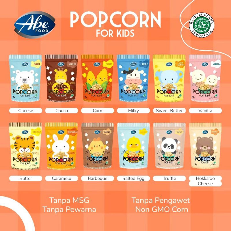 

ABE FOOD POPCORN FOR KIDS|POPCORN|CAMILAN ANAK|CAMILAN SEHAT