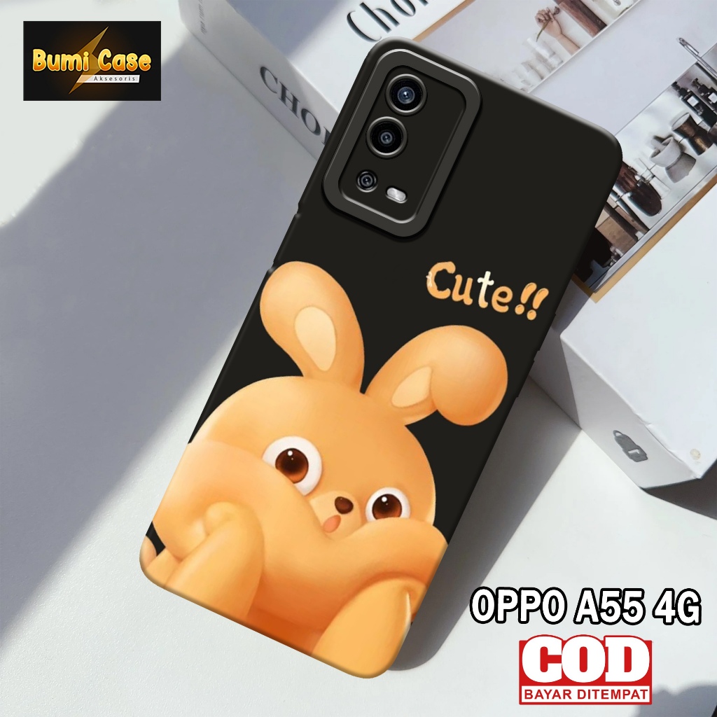 Bumi Case Oppo A55 4G - Fashion Case Kartun - Softcase Pro Camera Oppo A55 4G - Casing Hp Oppo A55 4