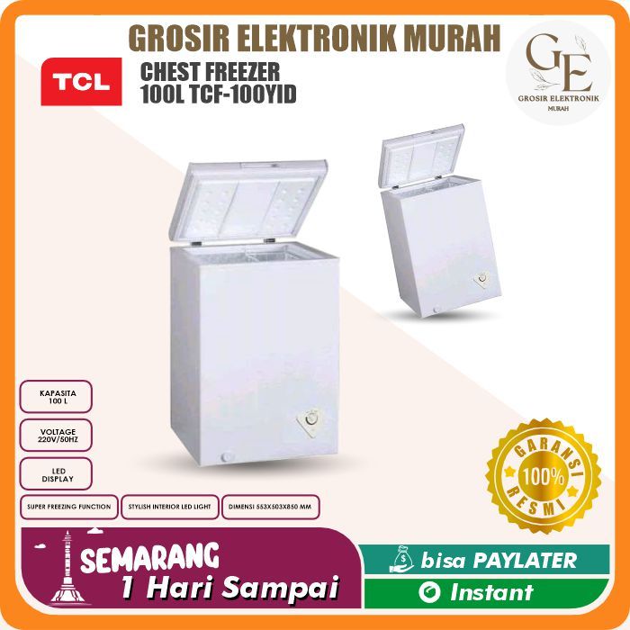 TCL CHEST FREEZER 100L TCF-100YID 100 YID