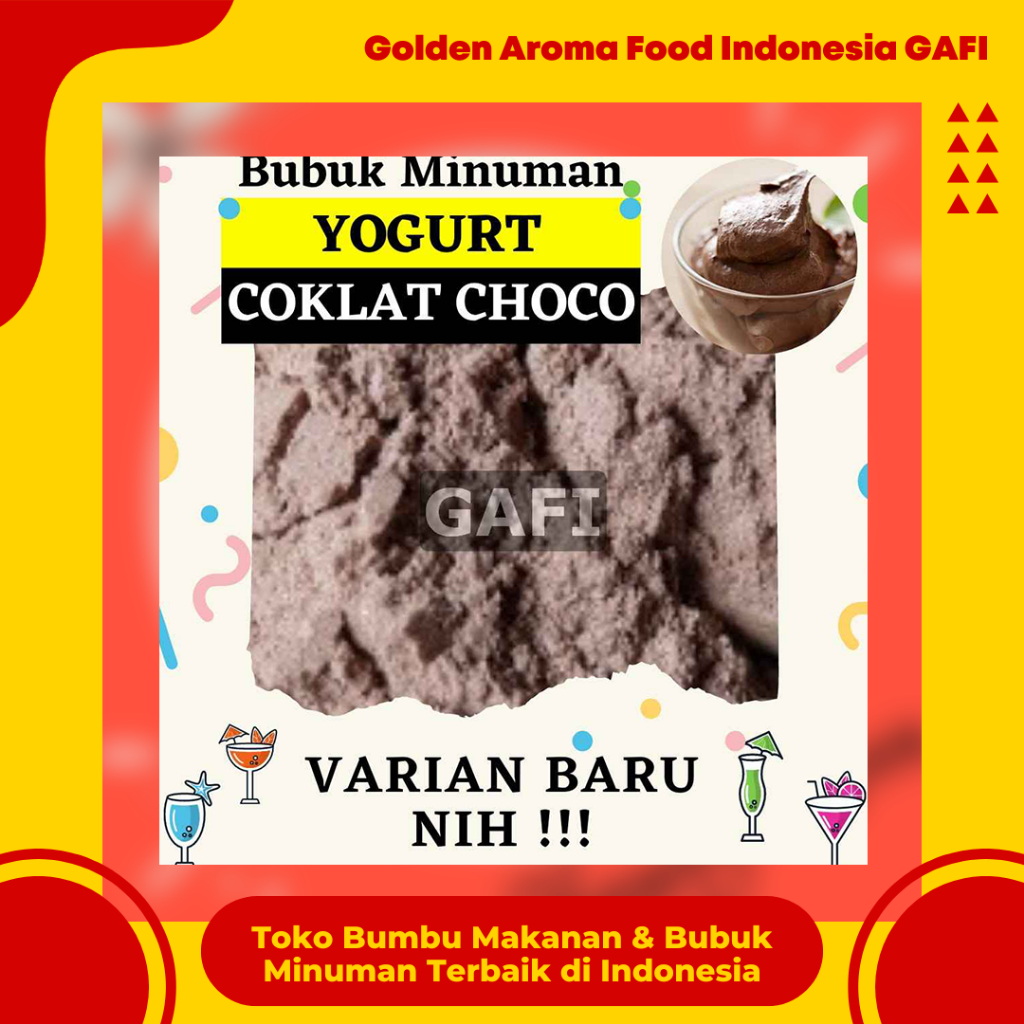 

Bubuk Yogurt Rasa Coklat Choco Premium 1 kg Supplier Bubuk Minuman Yogurt Instan Serbuk Es Yogurt Ekonomis Original Powder Drink Coklat Ekonomis Terdekat Murah GAFI