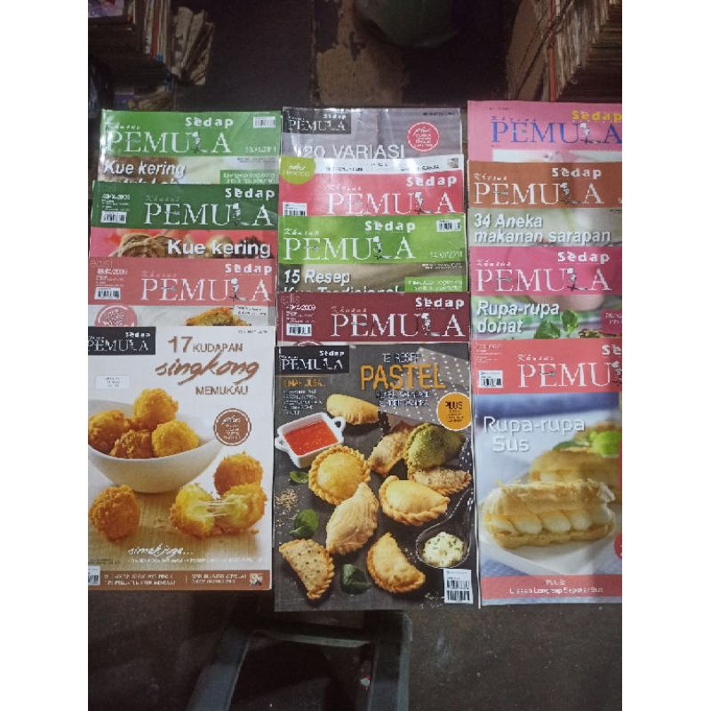 majalah resep / majalah sedap Khusus PEMULA / majalah Sedap / Bekas baca