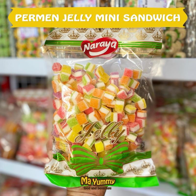 

Permen Jelly Roll & Mini Sandwich Naraya 400gr