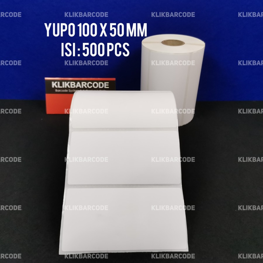 

Klikbarcode Shopee Label Yupo 100 x 50 mm 1 Line Stiker Printer Barcode Core 1 Inch isi 500 Pcs