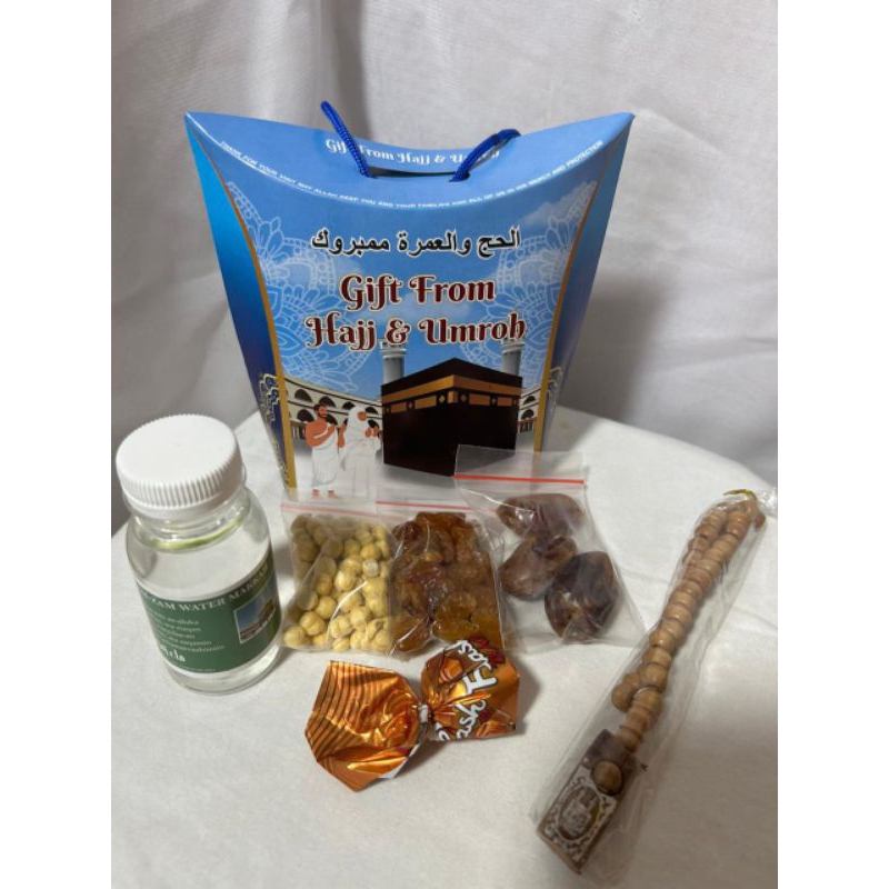 

Oleh - Oleh Haji dan Umroh Tas Jingjing Lengkap 50pcs(air ZAM ZAM 80ml full)