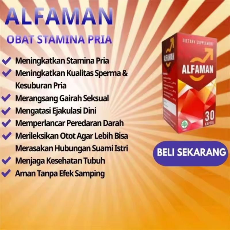 Suplemen Pria Alfaman Asli 30 Capsul