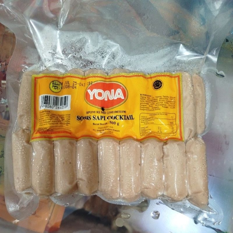 

yona sosis sapi coctail 500g