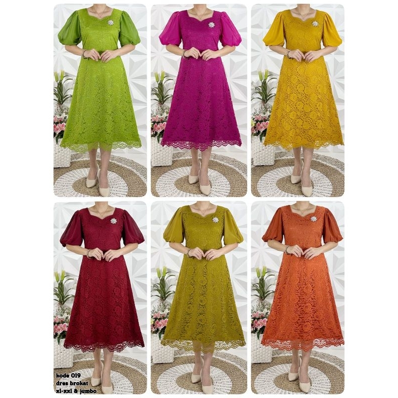 New model Dress Brokat Mewah