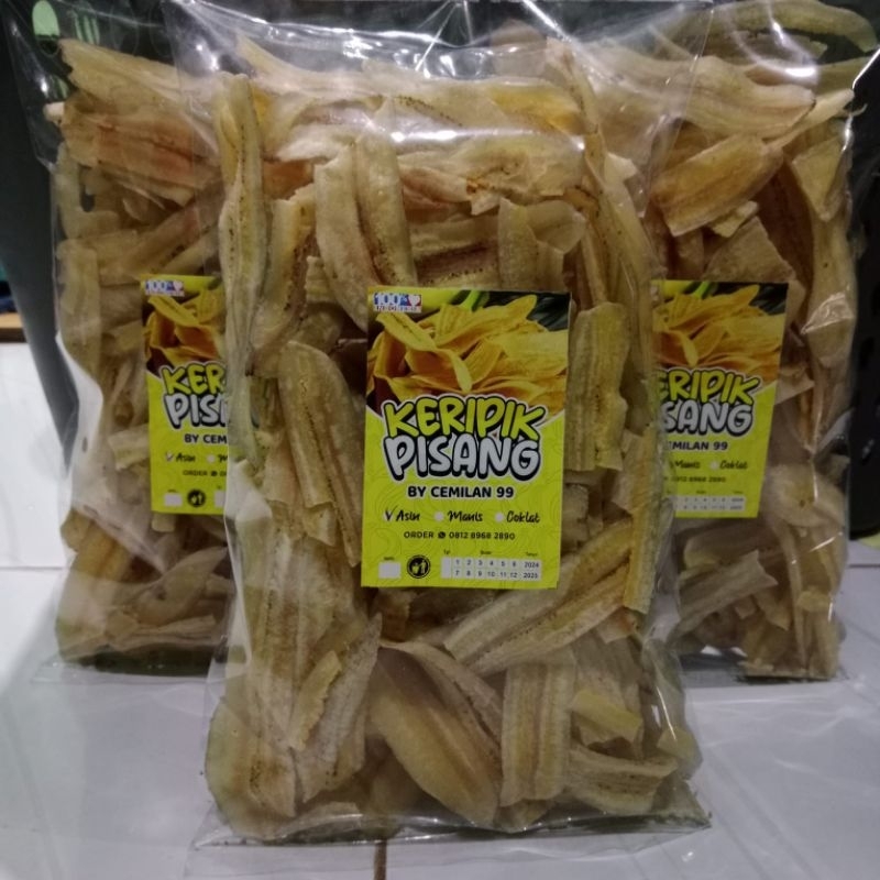 

keripik pisang rasa asin manis coklat 250 gram kripik pisang 250 gr