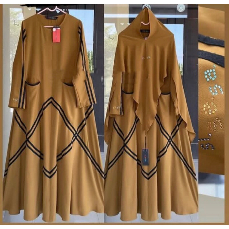 [SALE] SET GAMIS & KHIMAR LOOK SISESA KD 51