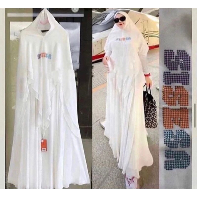 [SALE] SET GAMIS & KHIMAR SULTAN POLL SISESA LOOK