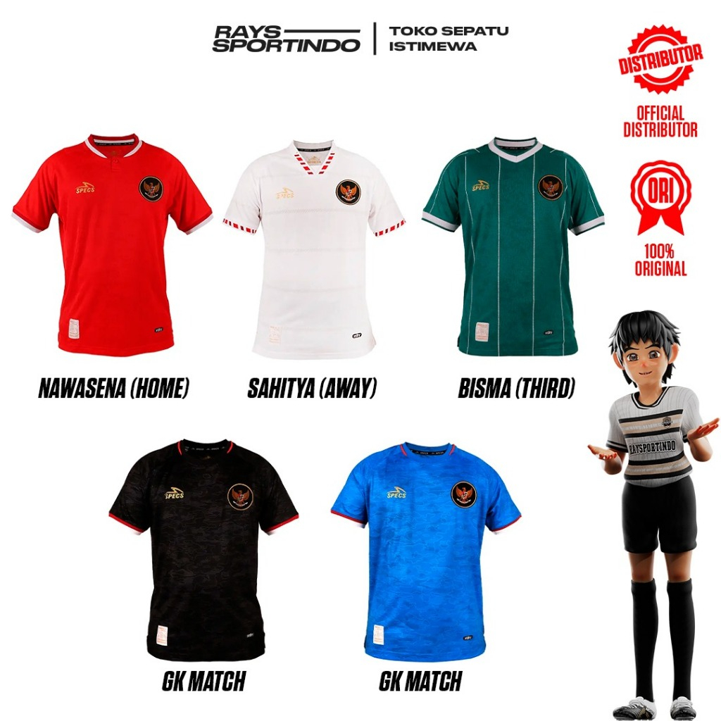 JERSEY TIMNAS FUTSAL INDONESIA SPECS MATCH 2024