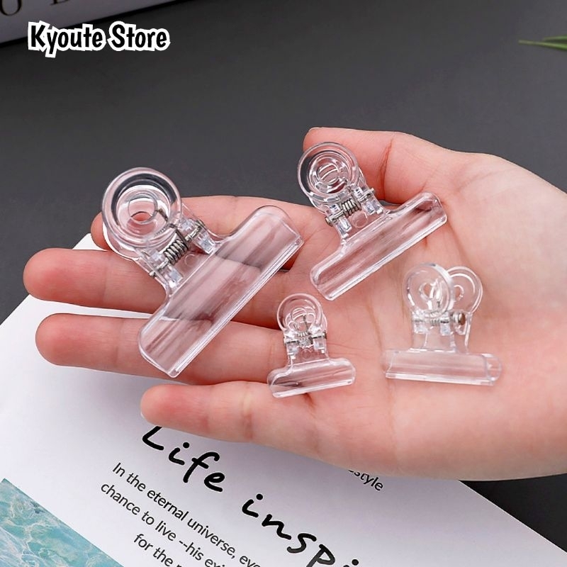 

Clear Paper Clip Minimalis / Klip Penjepit Kertas Transparan Aesthetic