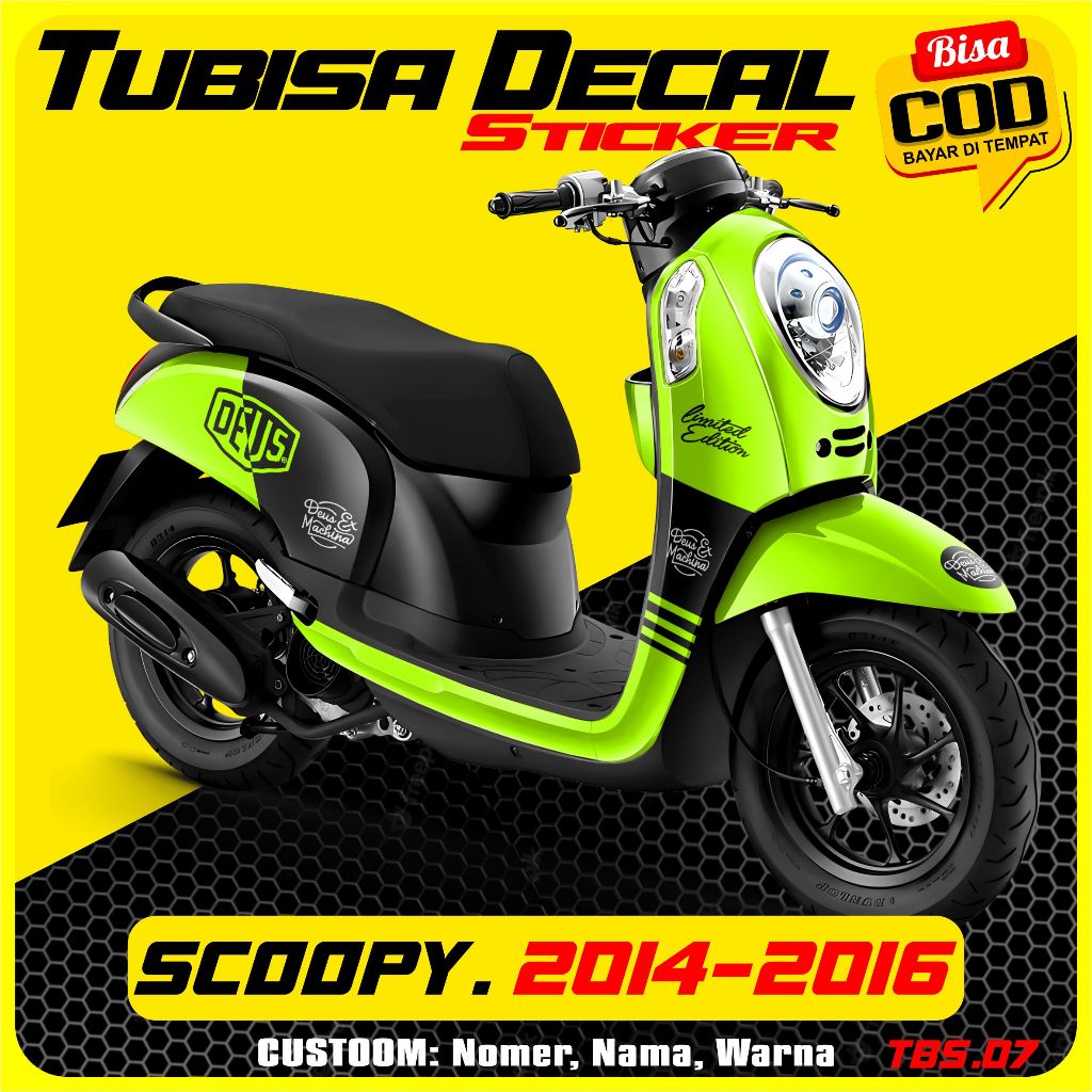 DECAL STICKER SCOOPY 2014-2016 TBS 007