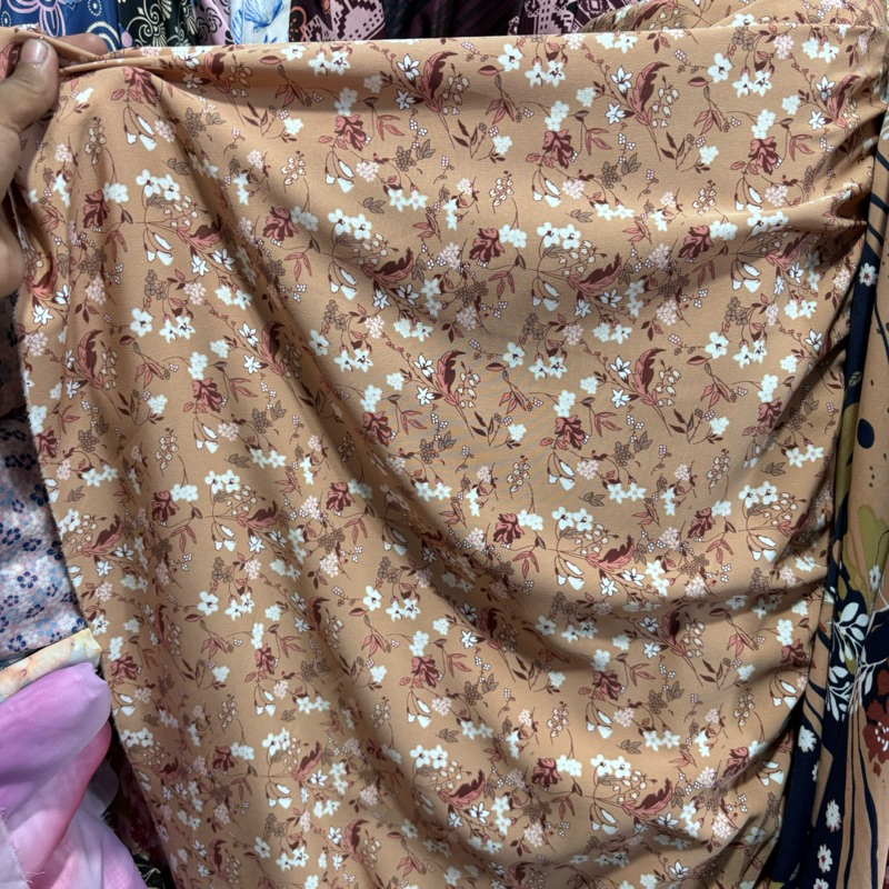 kain wolpeach premium - kain wolpeach motif bunga - kain Wolfis premium - kain Wolfis motif bunga - 