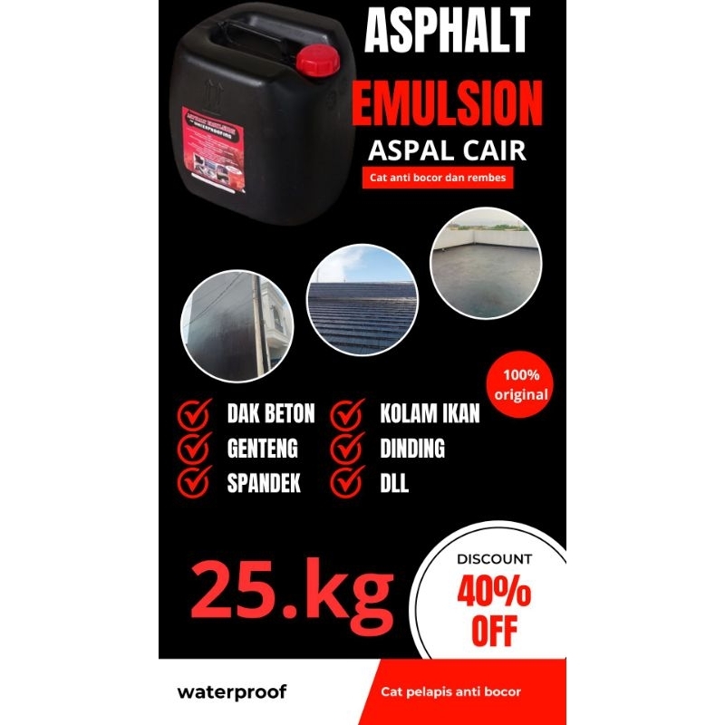 cat pelapis anti bocor || cat anti bocor || aspal emulsion || aspal cair