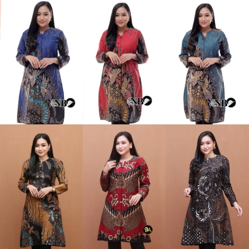 Tunik Batik tunik Terbaru Batik Modern kerja