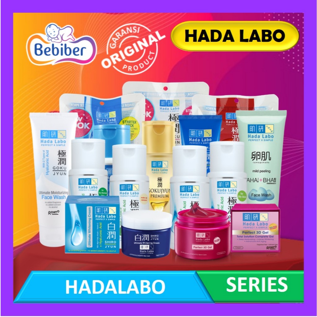 Hada Labo Series - Hadalabo Gokujyun - Alpha - Shirojyun - Tamagohada - Perawatan Wajah - Bebiber