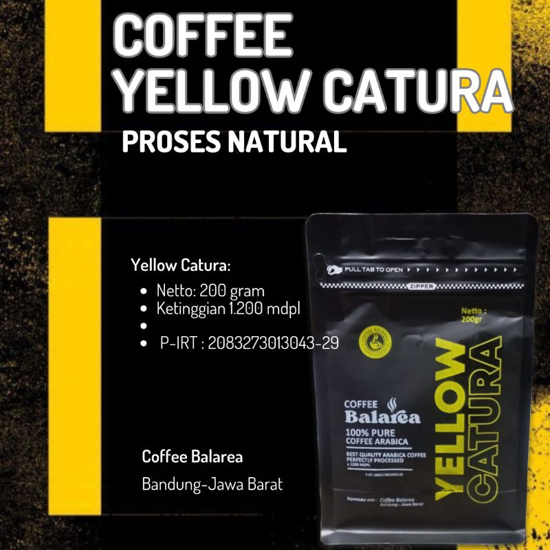 

Kopi yellow Caturra Arabika 200 gram