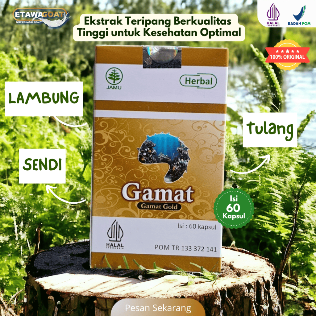 

Kapsul Gamat Gold HIU Original Isi 60 Kapsul Obat Radang Sendi Patang Tulang Osteoporosis Penuaan Dini | Obat Maag Gerd Lambung Akut