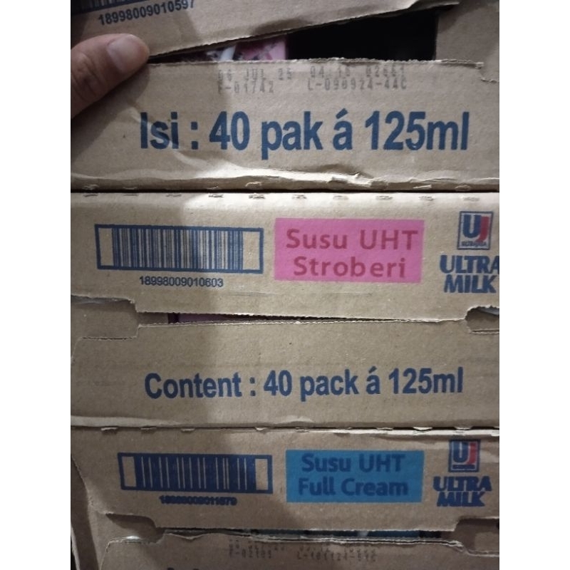 

Susu Ultra UHT 125 ml 1 karton isi 40 pcs