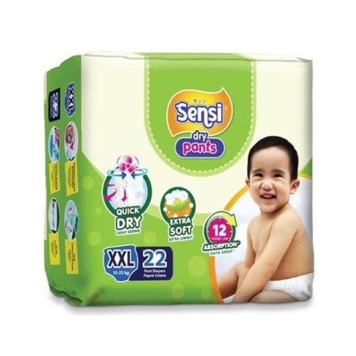 pampers sensi pants S40/ M34/ L30/XL24/ XXL22 popok celana sensi
