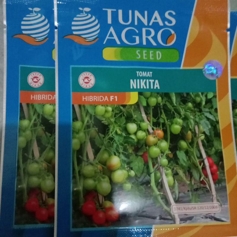 BENIH TOMAT NIKITA F1, TOMAT SAYUR. TAHAN VIRUS TUNAS AGRO