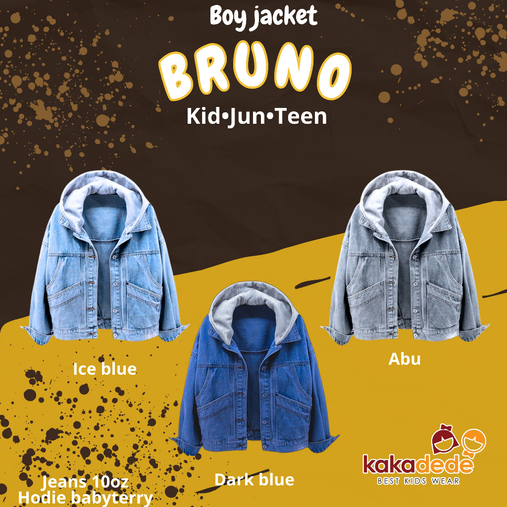 Jaket Hoodie Bruno Hoodie bisa dilepas