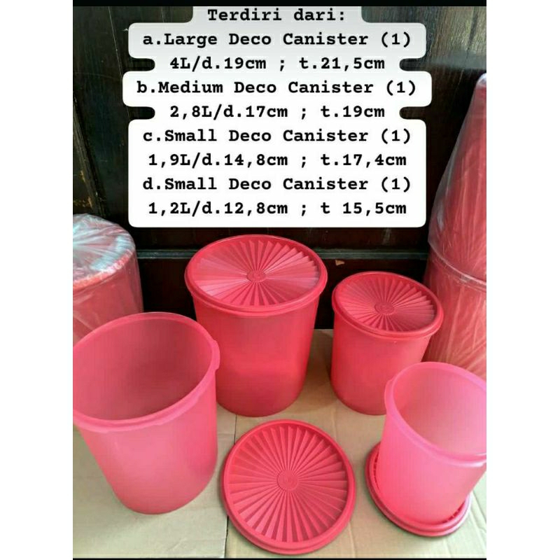 Deco Canister Tupperware