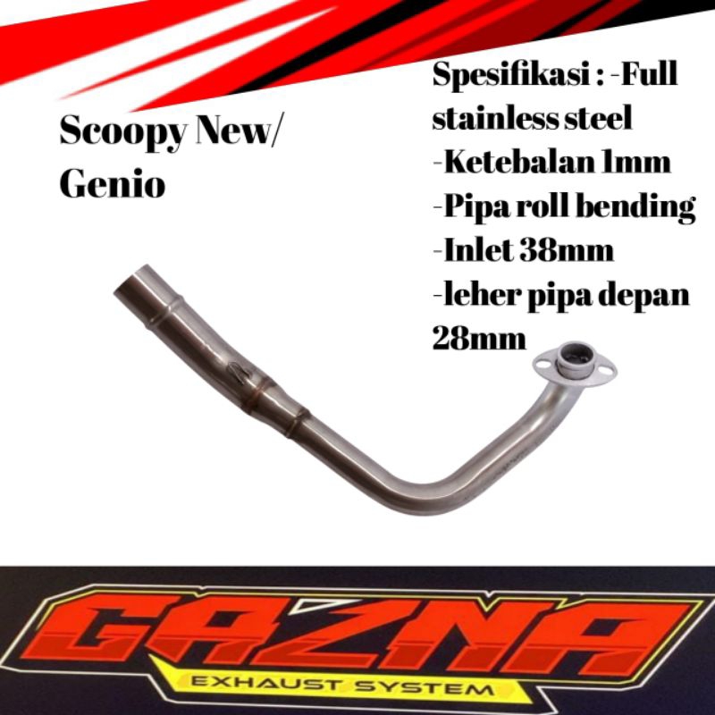 Knalpot Motor Scoopy new Genio new Leheran Knalpot Scoopy New Genio New