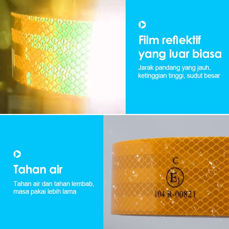 Stiker Reflektor 3M lulus uji kir dishub - Sticker Reflektor - Reflektif 3M - Stiker Reflektor -