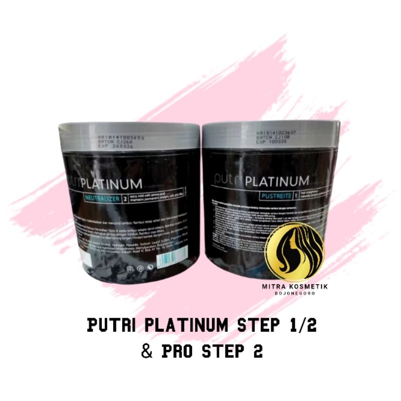 Putri Platinum/Putri Netral Pelurus Rambut Step 1/Step 2 720ml