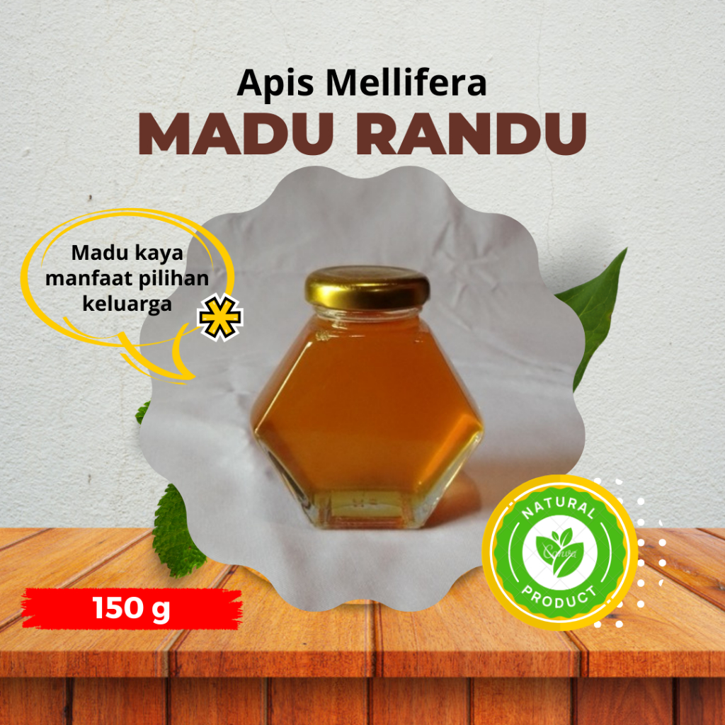 

Madu Murni Nektar Randu Asli 100% Tanpa Campuran 150g