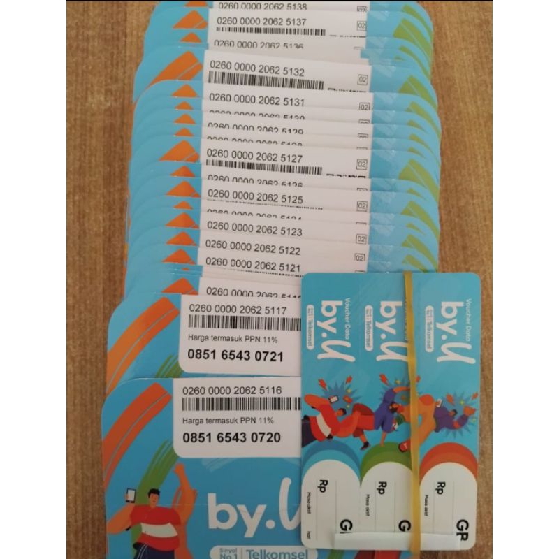 [❌❌❌COD] Kartu perdana By.U 7GB siap pakai