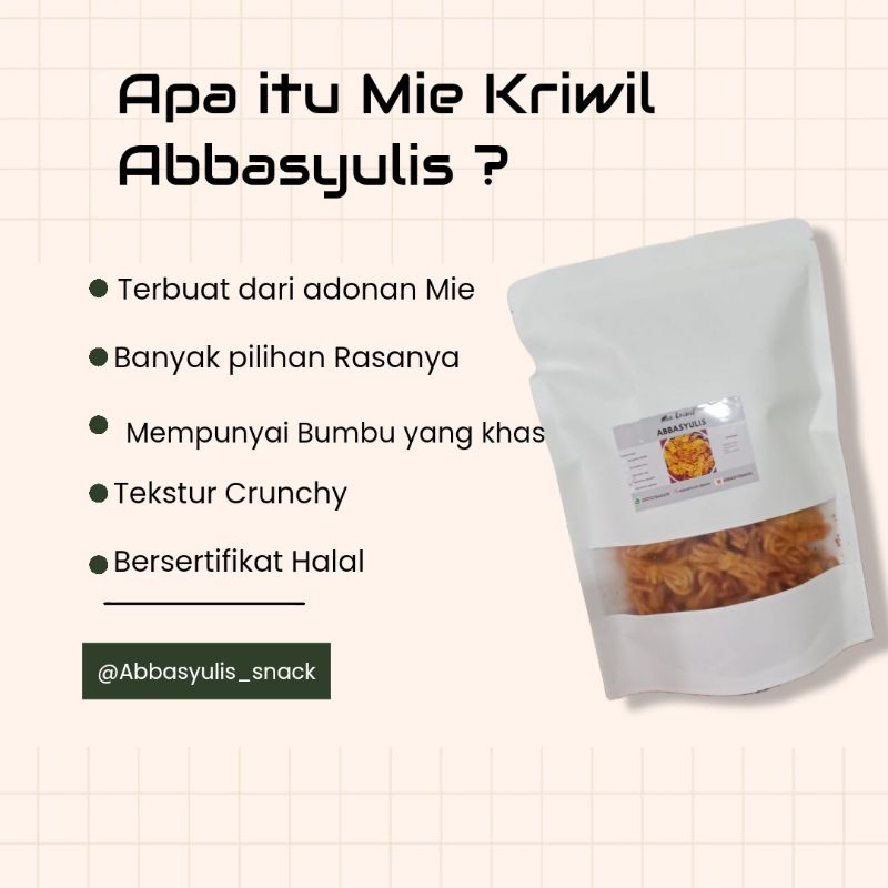 

Mie kriwil Abbasy Snack