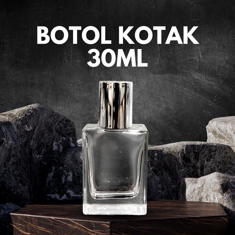 Spray Kotak 30 ml - Botol Parfum - Botol Kaca - Satuan