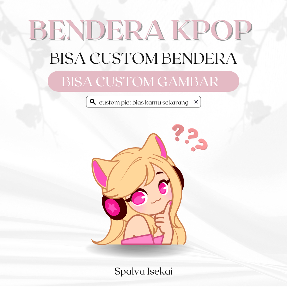 CUSTOM BENDERA POSTER KAIN KPOP / CETAK BENDERA / BENDERA AMERIKA CHAEWON KARINA GISELLE HAERIN IDOL