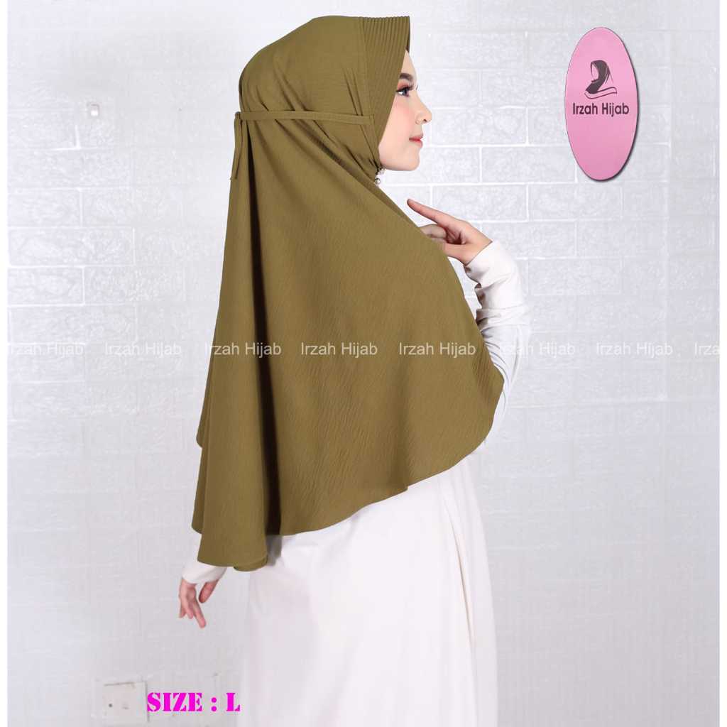 TERLARIS Bergo pet tali crinkle L /kerudung instan crinkle /hijab daily pet antem bergo maryam pet