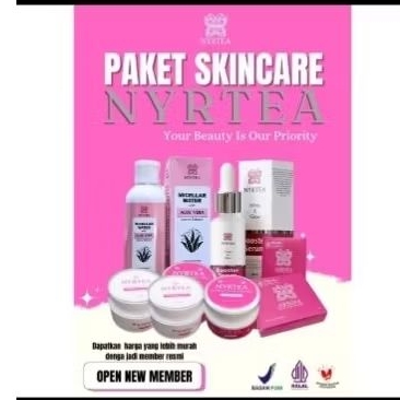 Paket skincare Nyrtea lengkap|Nyrtea Clompeted Whitening Nyrtea|