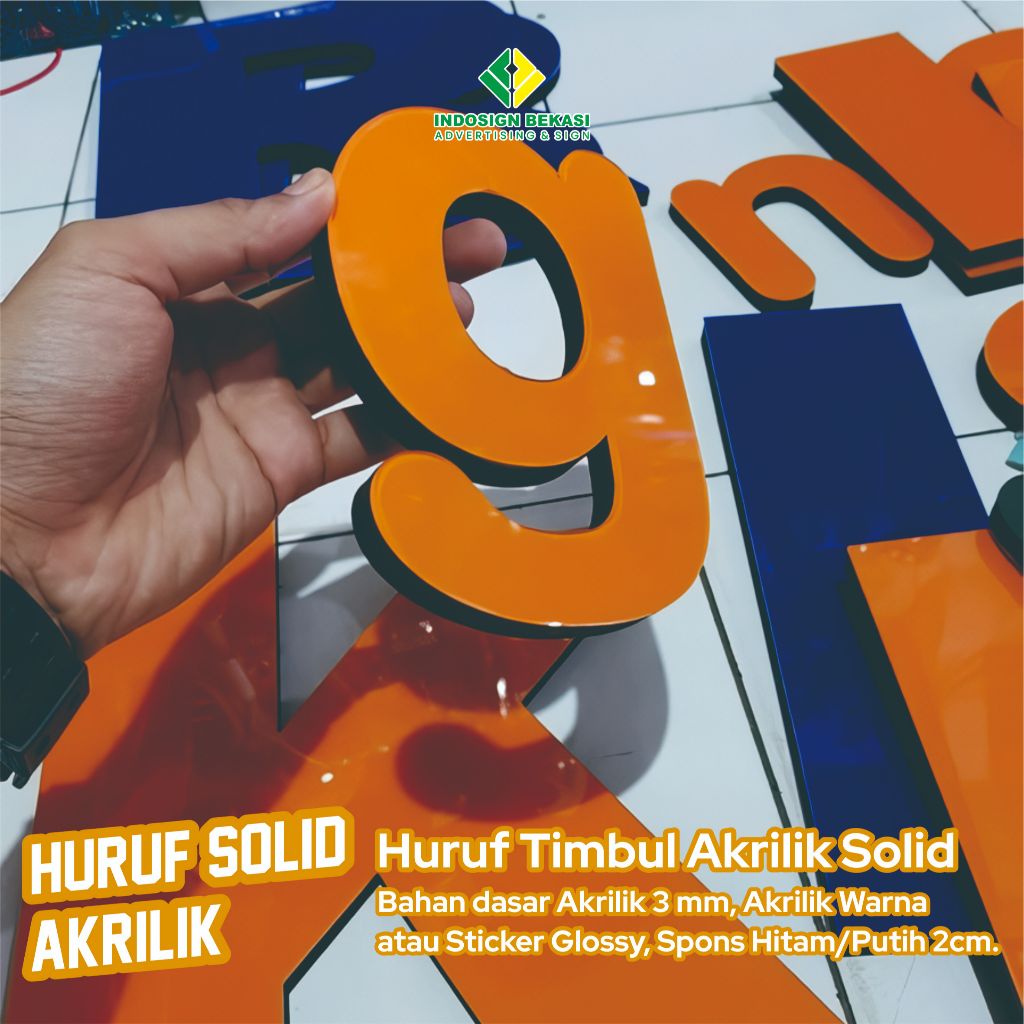 Sign letter akrilik solid | custom letter