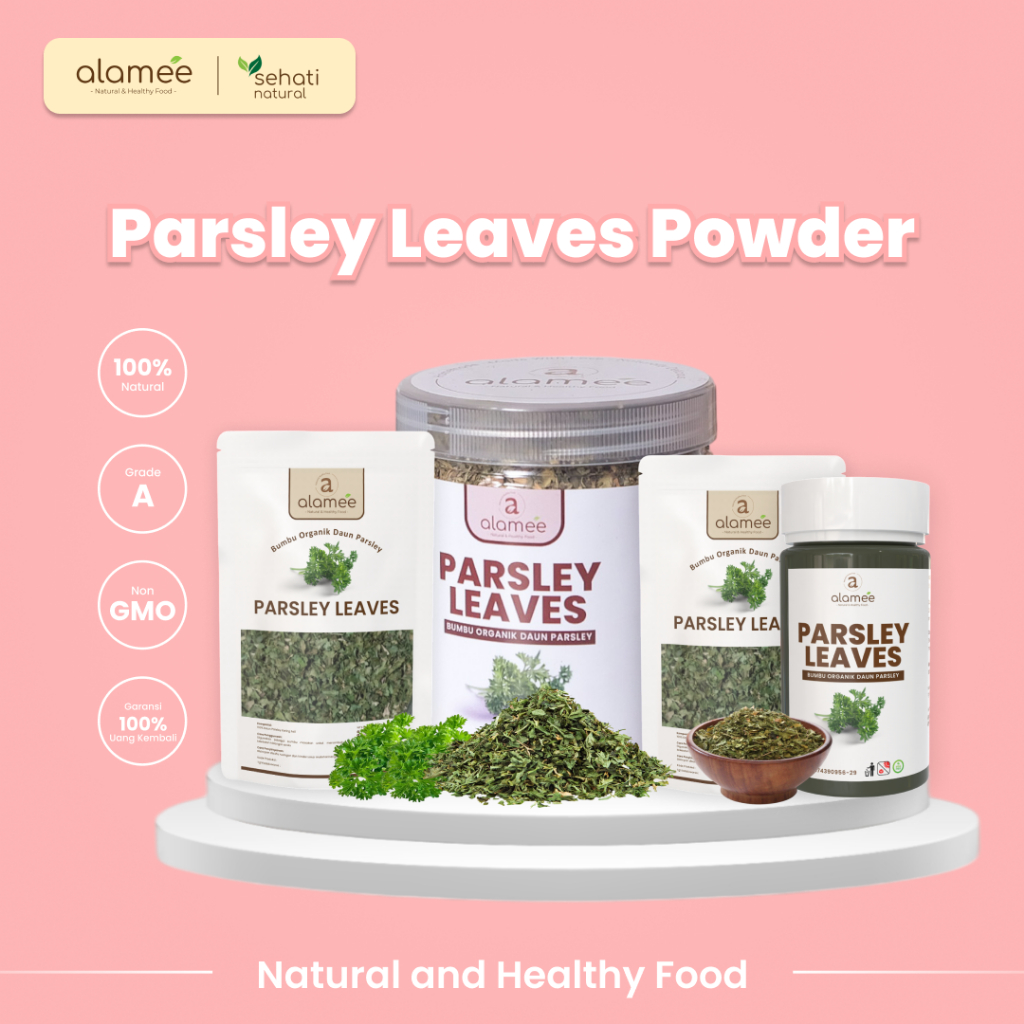 

ALAMEE Daun Parsley Dried Parsley Flakes Peterseli Leaver Rempah Rimpang Murni Bumbu Organik Alami