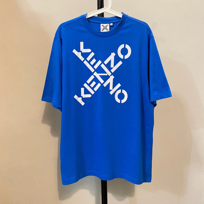 KENZO CROSS LOGO TSHIRT BLUE