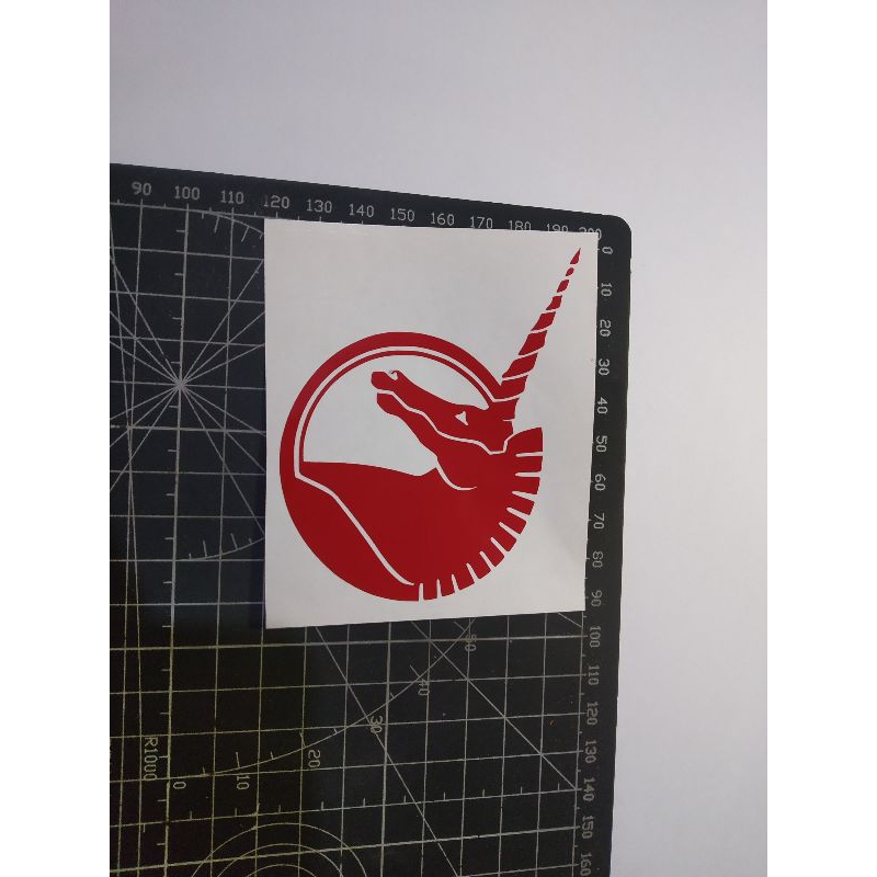 stiker cutting Gundam unicorn